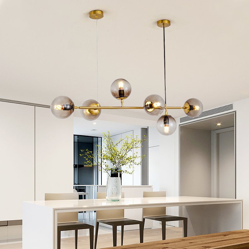 Minimalistische modulaire bolvormige kroonluchter