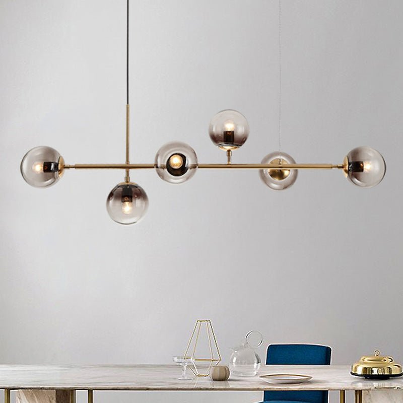 Minimalistische modulaire bolvormige kroonluchter