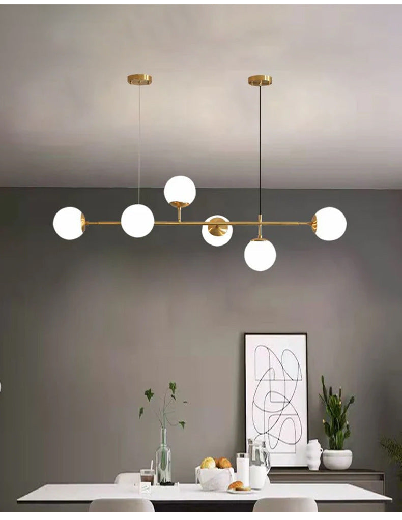 Minimalistische modulaire bolvormige kroonluchter