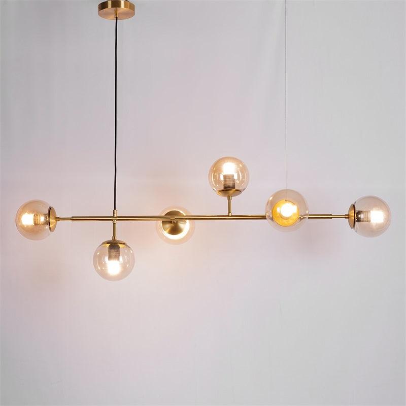 Minimalistische modulaire bolvormige kroonluchter