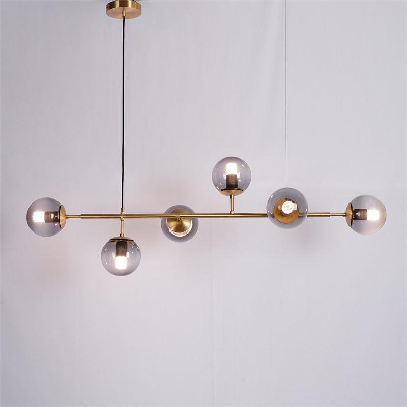 Minimalistische modulaire bolvormige kroonluchter
