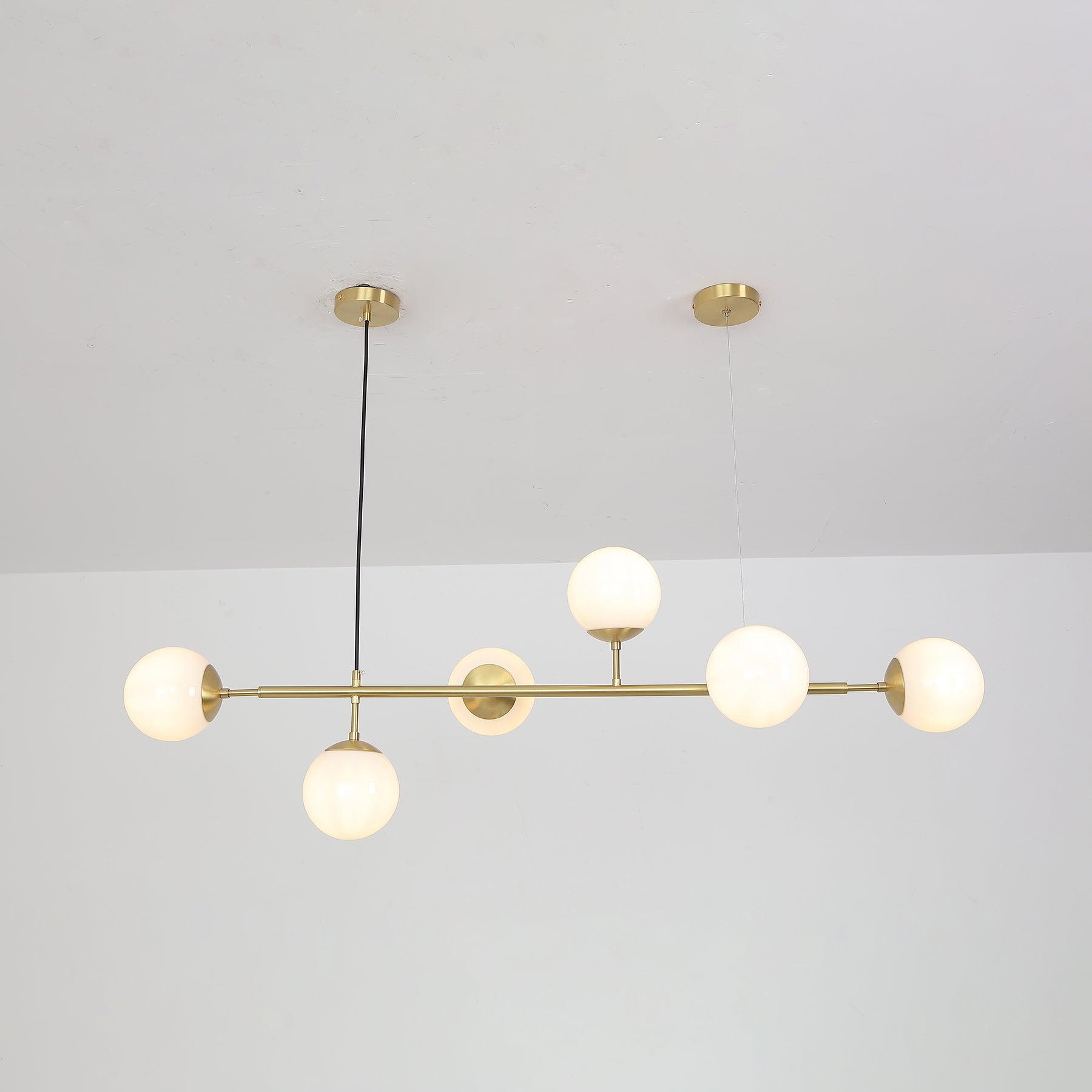 Minimalistische modulaire bolvormige kroonluchter