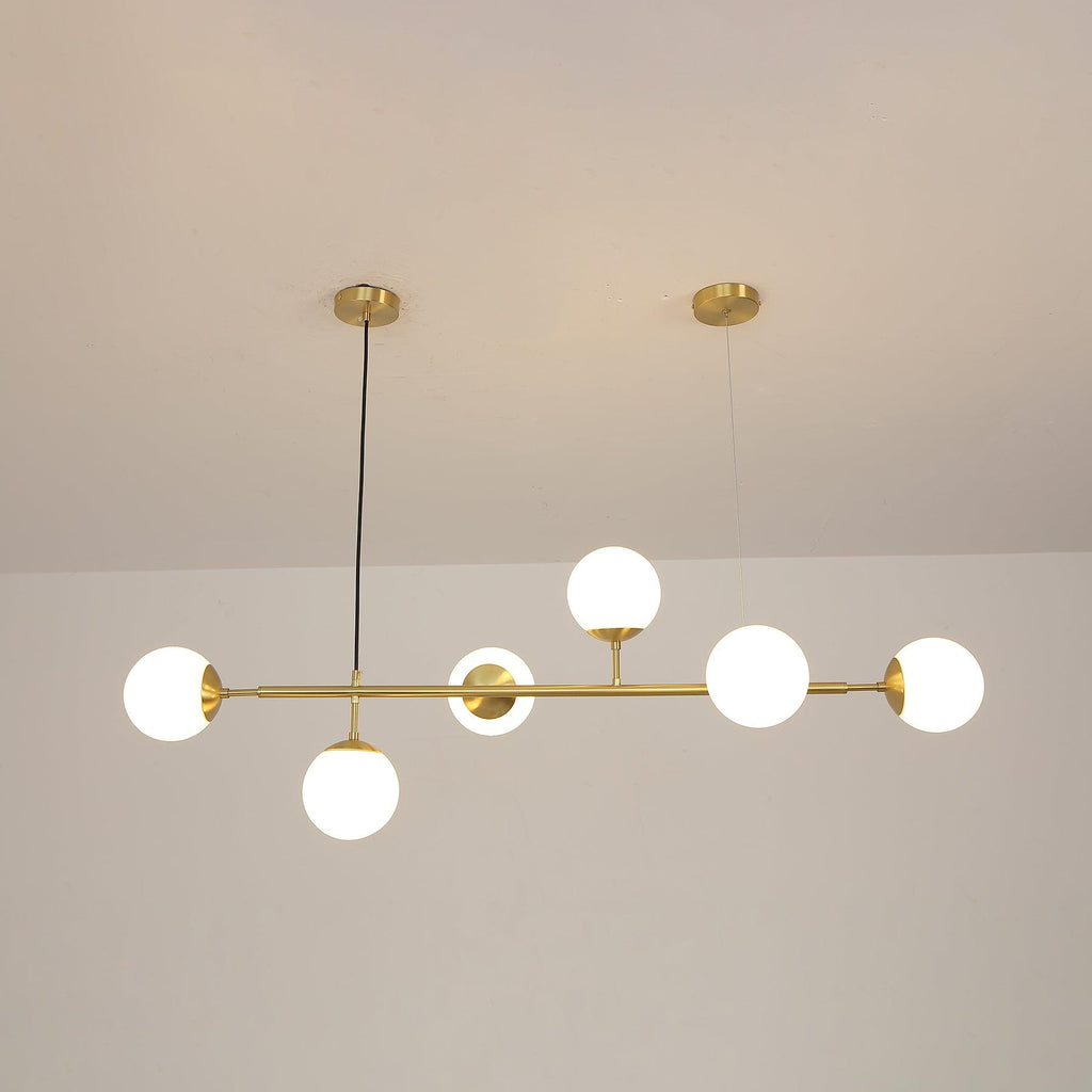 Minimalistische modulaire bolvormige kroonluchter