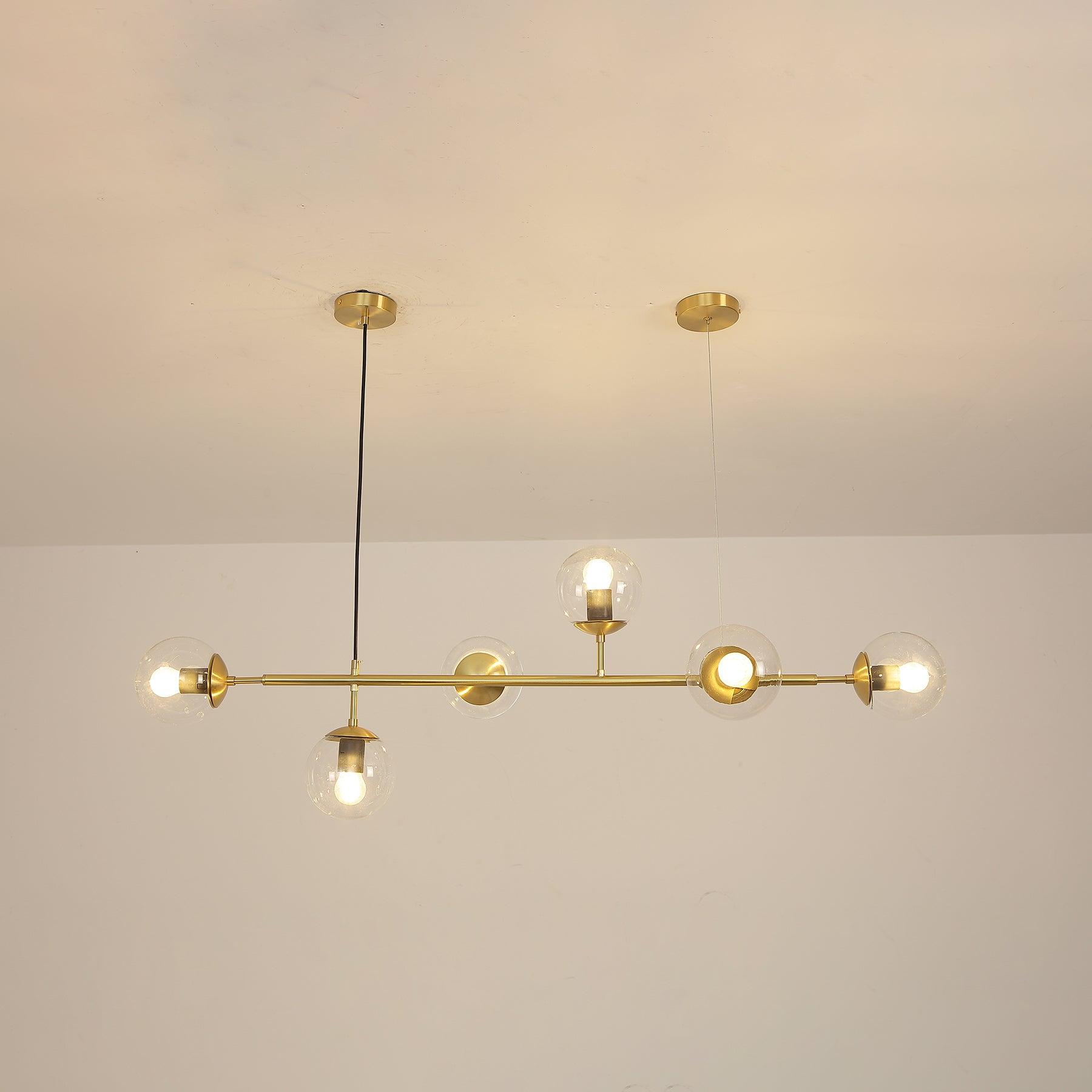 Minimalistische modulaire bolvormige kroonluchter
