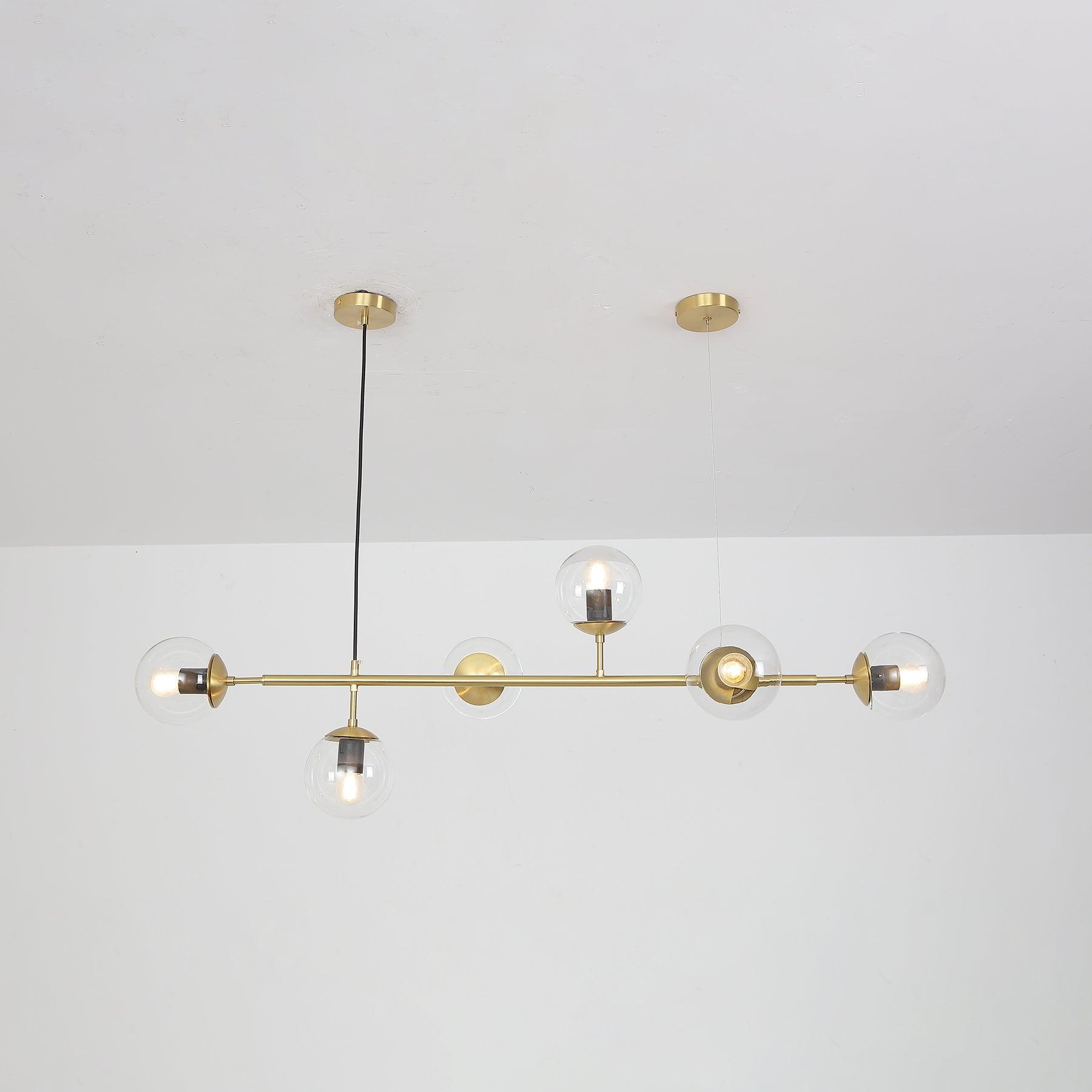 Minimalistische modulaire bolvormige kroonluchter