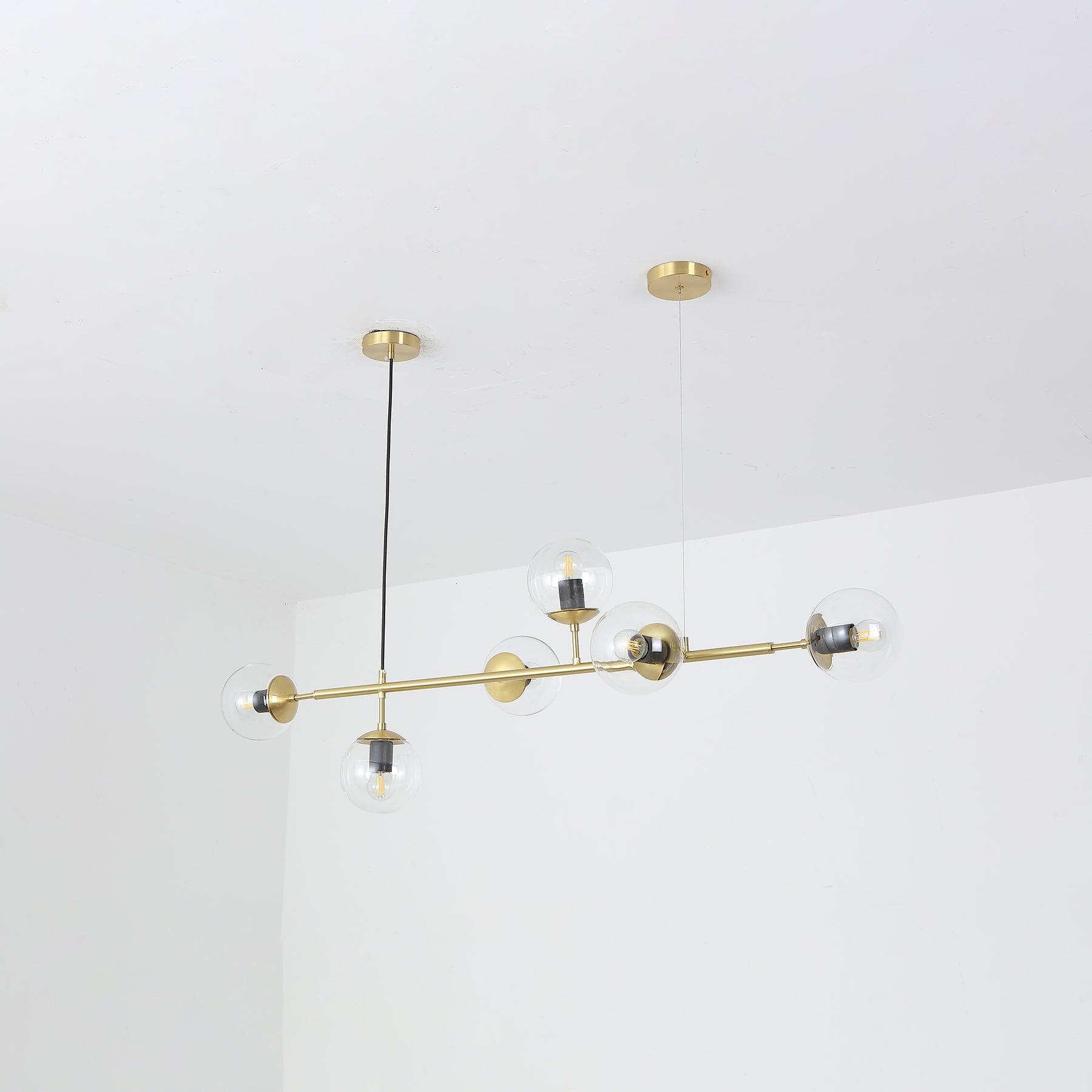 Minimalistische modulaire bolvormige kroonluchter