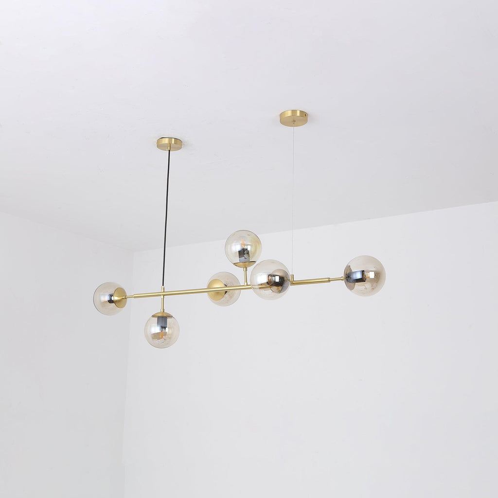 Minimalistische modulaire bolvormige kroonluchter
