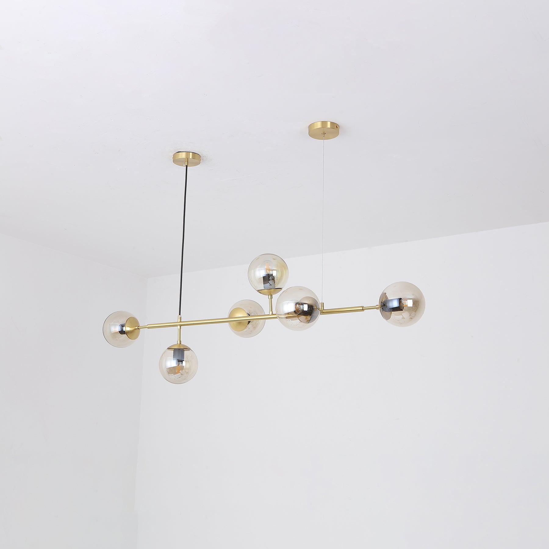 Minimalistische modulaire bolvormige kroonluchter