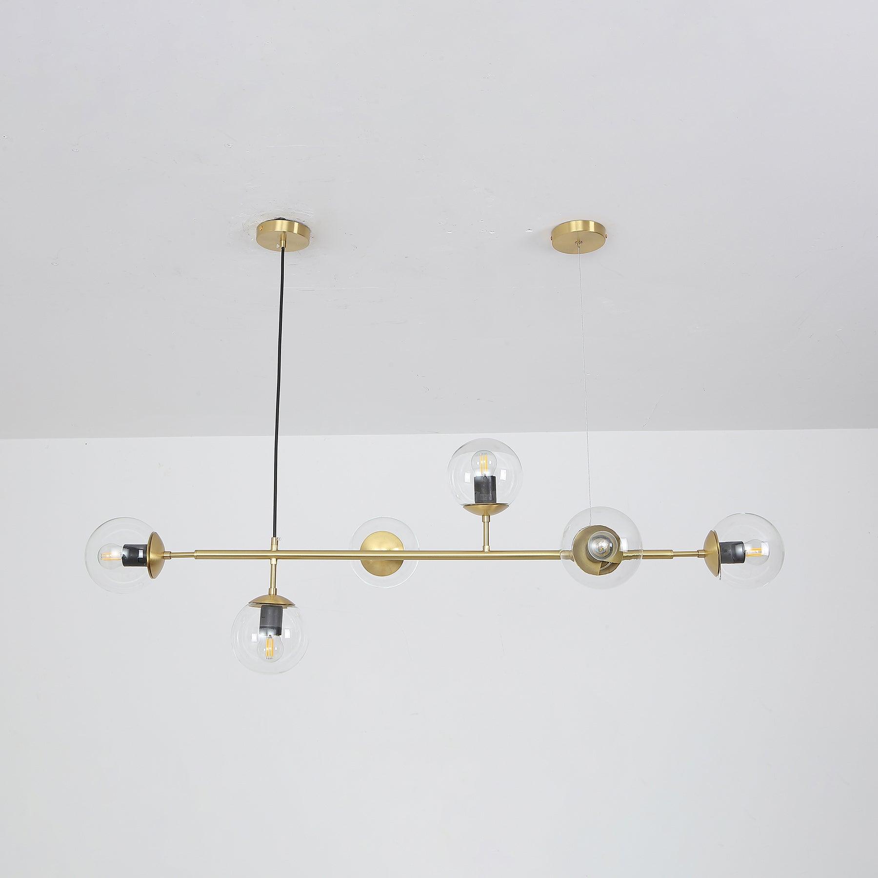 Minimalistische modulaire bolvormige kroonluchter