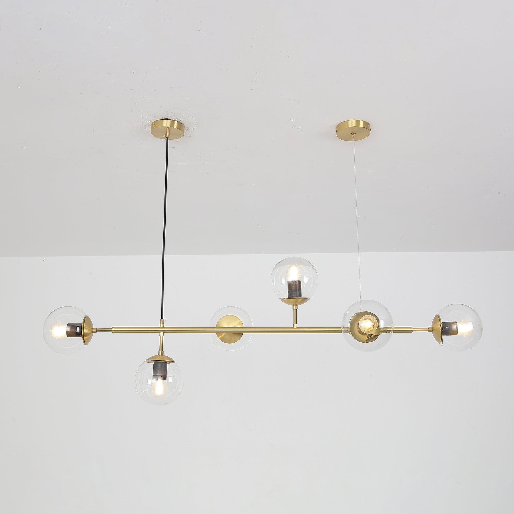 Minimalistische modulaire bolvormige kroonluchter
