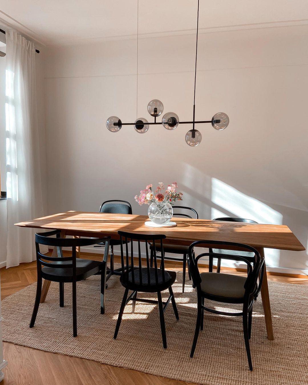 Minimalistische modulaire bolvormige kroonluchter
