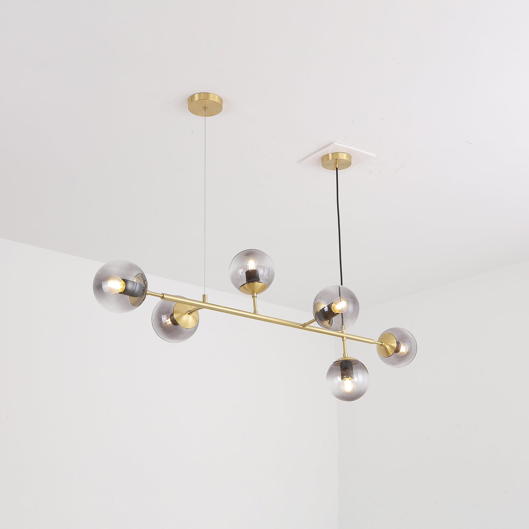 Minimalistische modulaire bolvormige kroonluchter