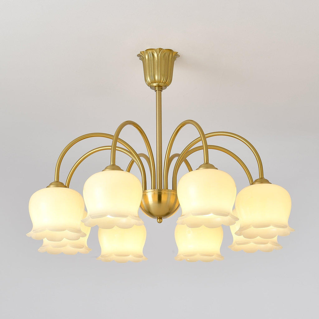 Orchids Brass Chandelier - Lamp Outdoor