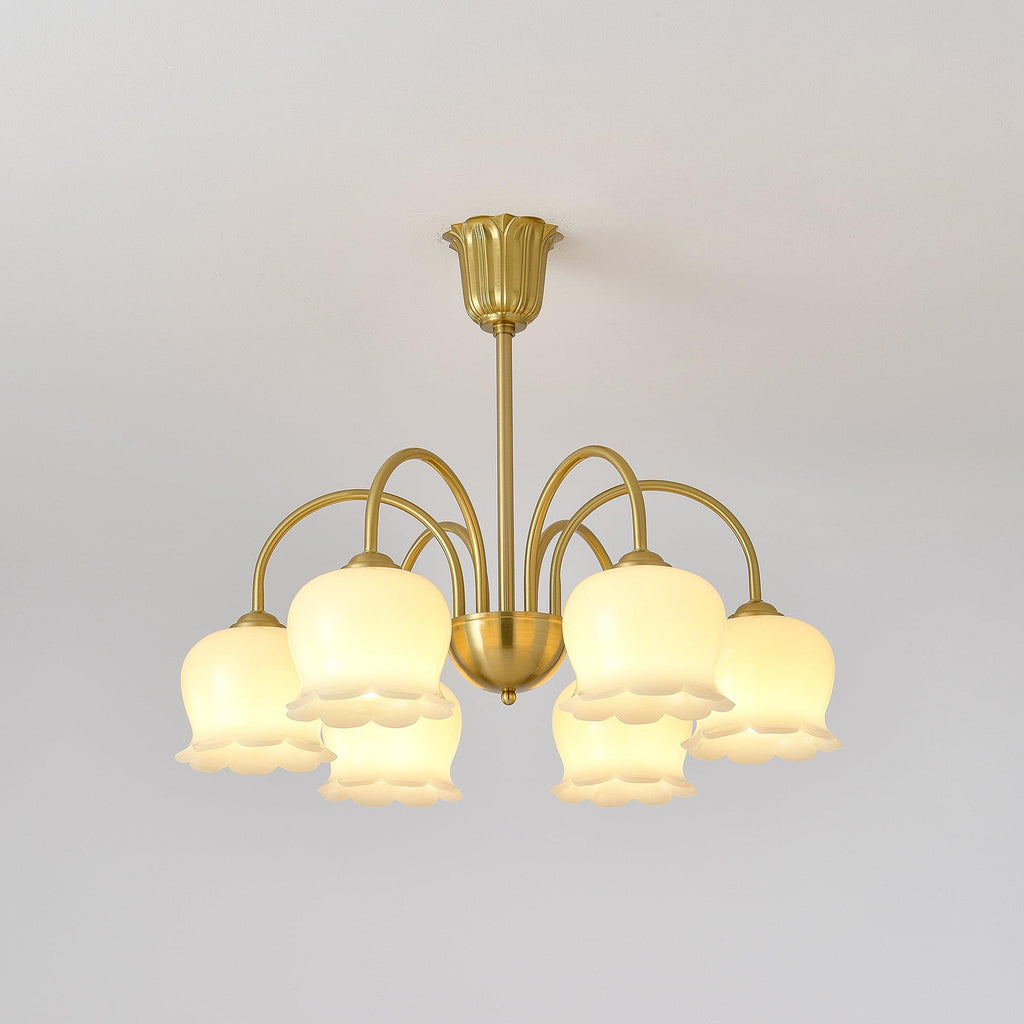 Orchids Brass Chandelier - Lamp Outdoor