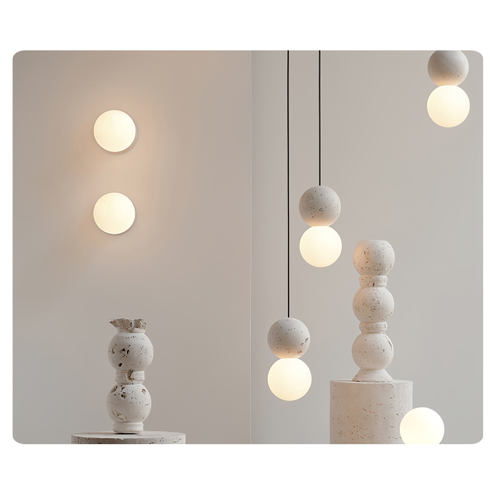 Lampă suspendată Origo — formă sferică