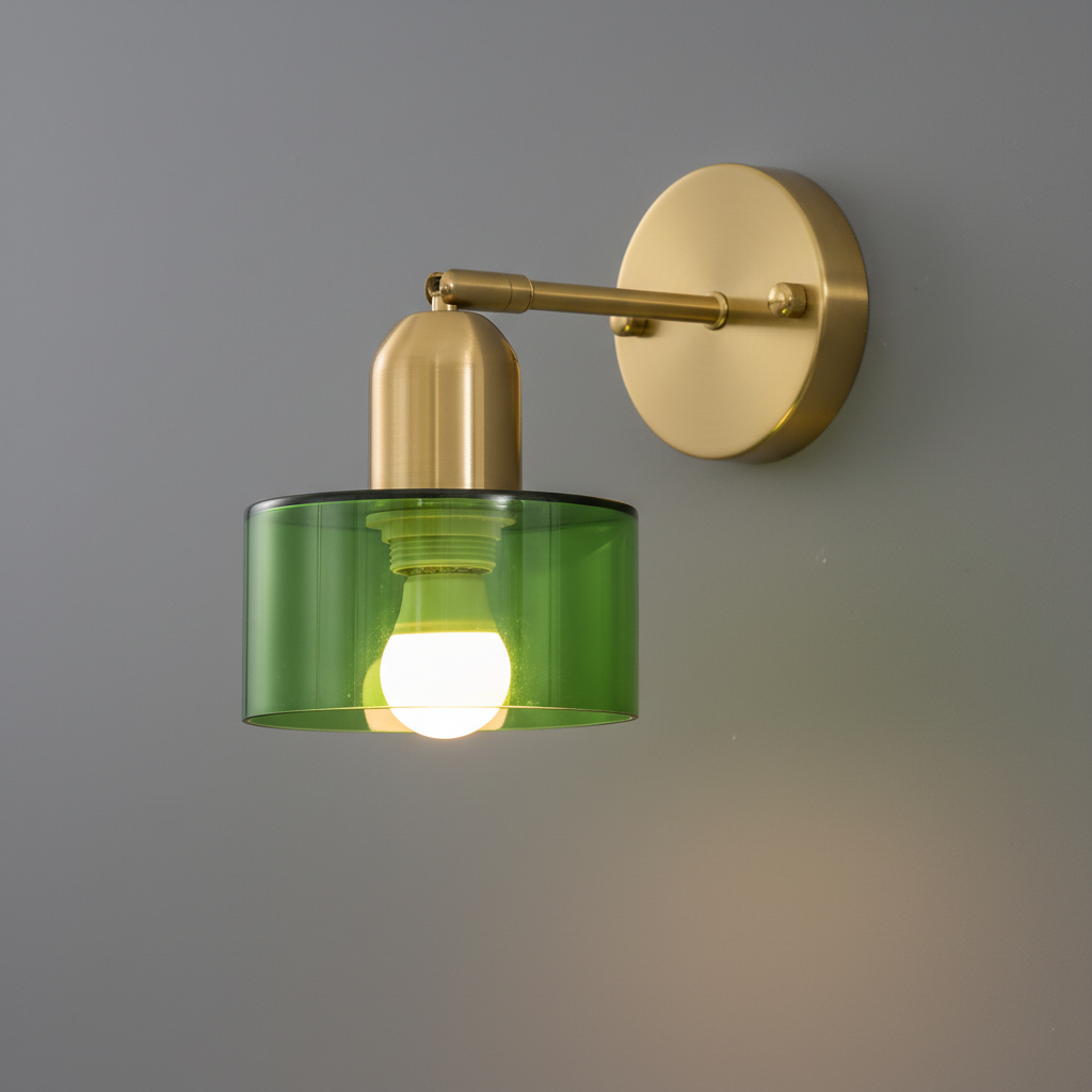 Nástěnná skleněná lampa Oriva - grafický tvar, jemné ambientní světlo