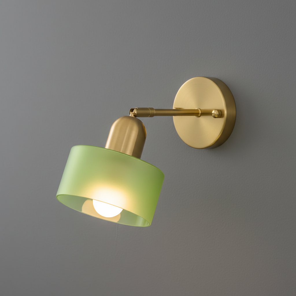 Nástěnná skleněná lampa Oriva - grafický tvar, jemné ambientní světlo
