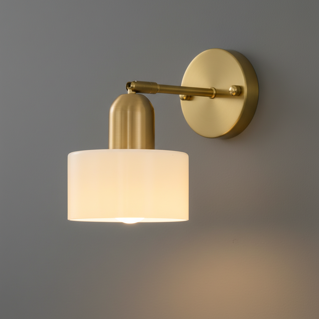 Nástěnná skleněná lampa Oriva - grafický tvar, jemné ambientní světlo