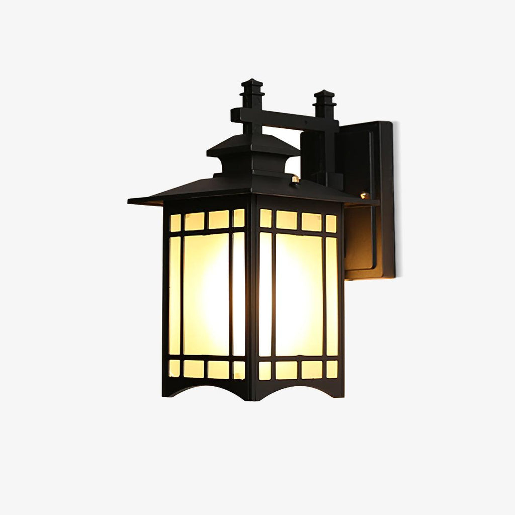 Gerald Elegance House udendørs væglampe i glas — IP65-klassificeret, E27-fatning, 34cm