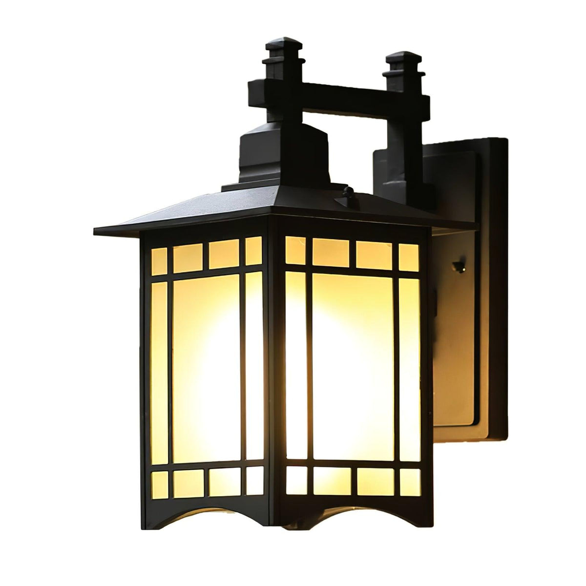 Gerald Elegance House udendørs væglampe i glas — IP65-klassificeret, E27-fatning, 34cm