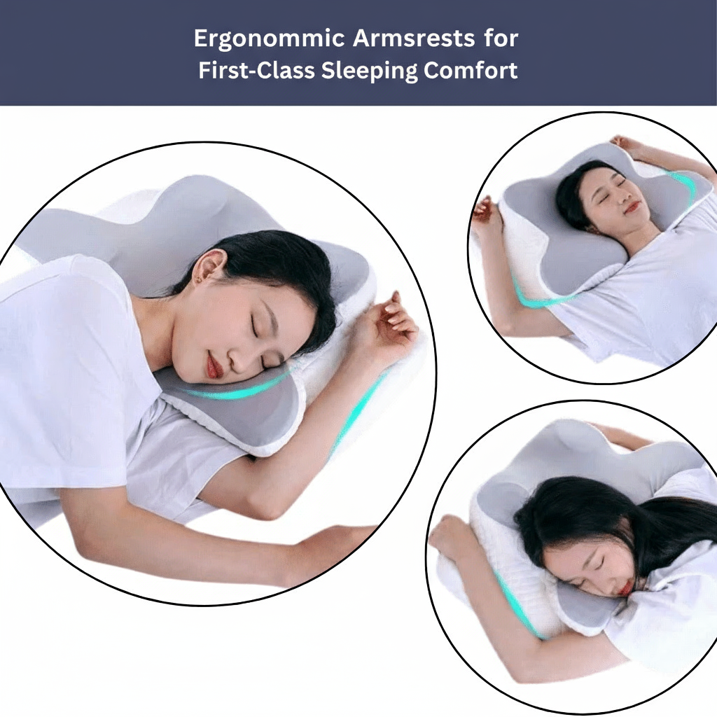 NovaRest Orthopaedic Memory Foam Pillow For Neck And Shoulder Pain Relief