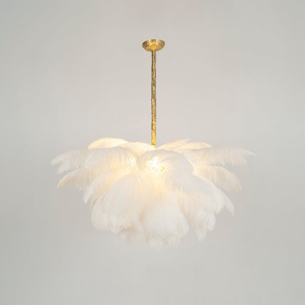Ostrich Feather Chandelier - Vakkerlight
