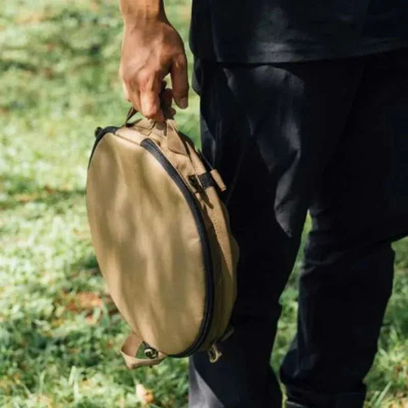 TrailNest sammenfoldelig campingaffaldsspand på 20 l til campister med Oxford-stof og PVC-foring