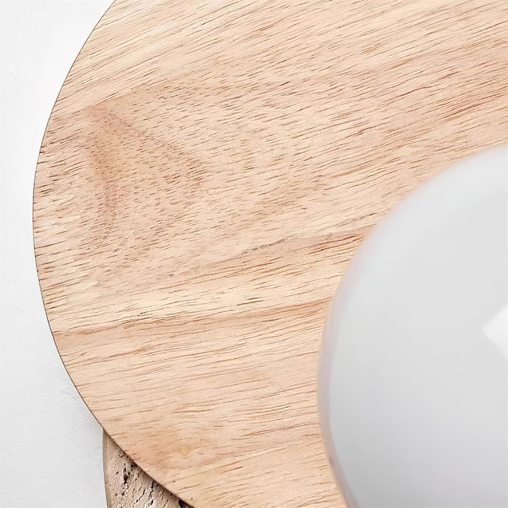 Ritta vegglampe med overlappende travertin