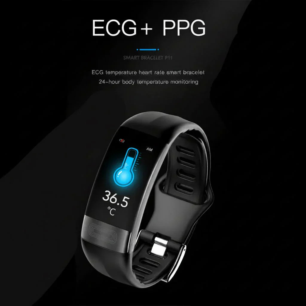 Smartwatch mit EKG, Blutdruck- und Schlafüberwachung