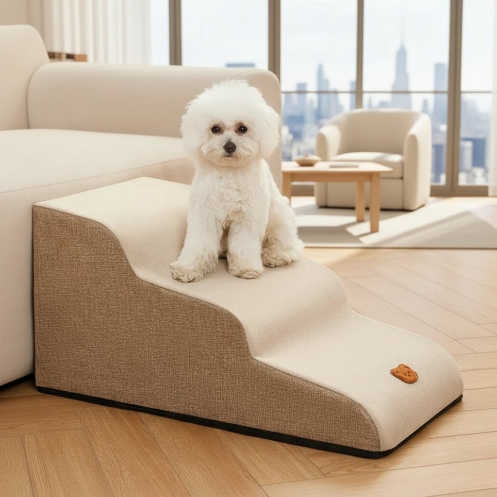 AeroPaws Pet Bed Step Ladder Non Slip Steps For Small Dogs And Cats