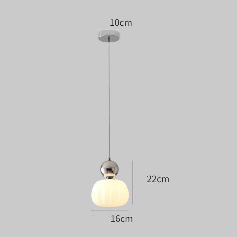Miniaturowa lampa wisząca w kształcie dyni