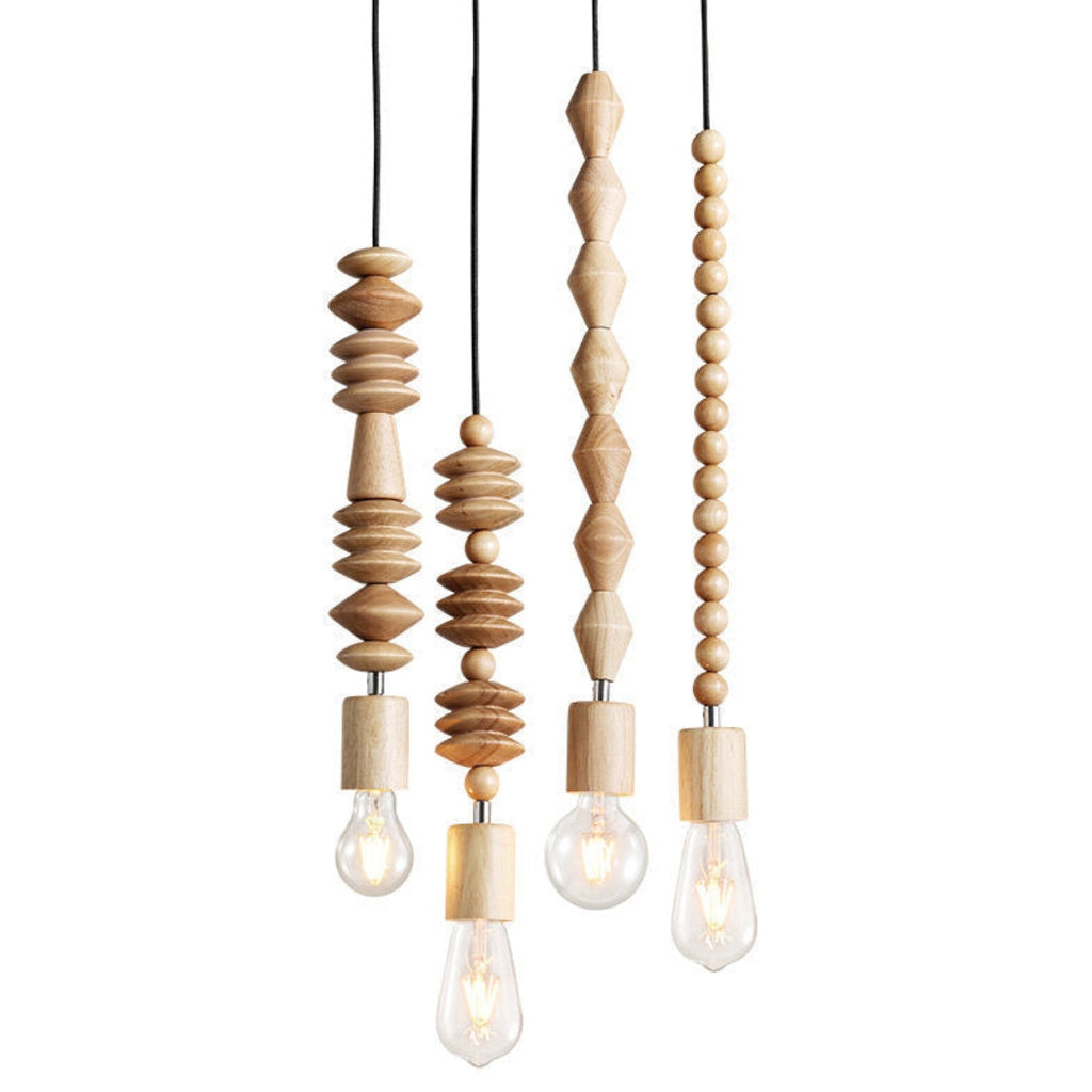 Lustră pandantiv cu mărgele Boho AzaraLume pentru decor tavan