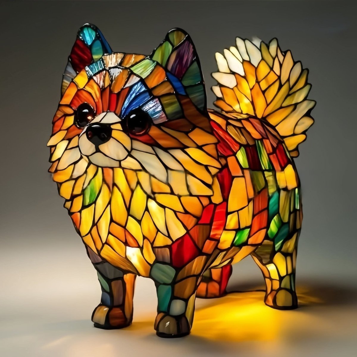 Sanatsal Köpek Irkı LED Gece Lambası, Sıcak Ev Ortamı İçin