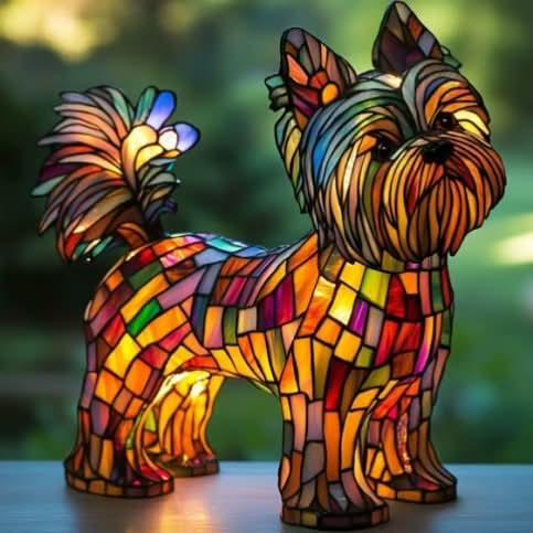 Sanatsal Köpek Irkı LED Gece Lambası, Sıcak Ev Ortamı İçin