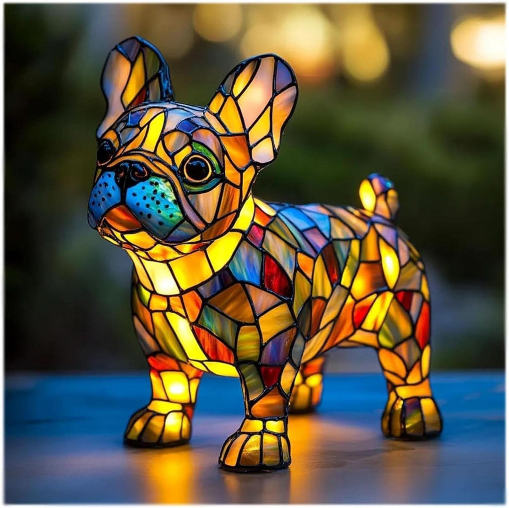 Sanatsal Köpek Irkı LED Gece Lambası, Sıcak Ev Ortamı İçin