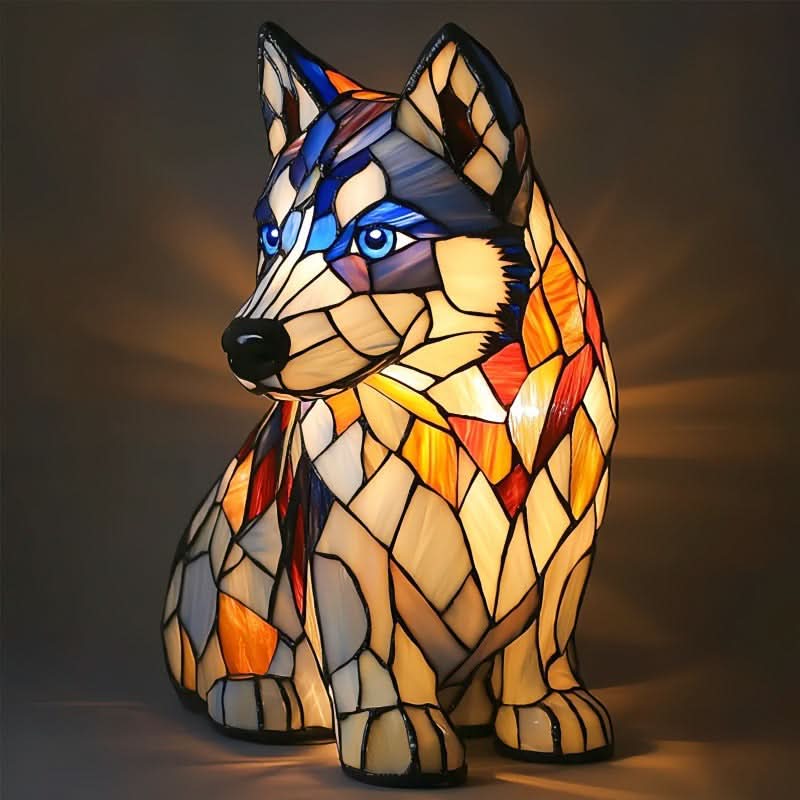 Sanatsal Köpek Irkı LED Gece Lambası, Sıcak Ev Ortamı İçin