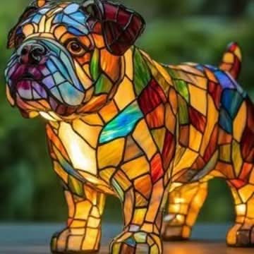Sanatsal Köpek Irkı LED Gece Lambası, Sıcak Ev Ortamı İçin