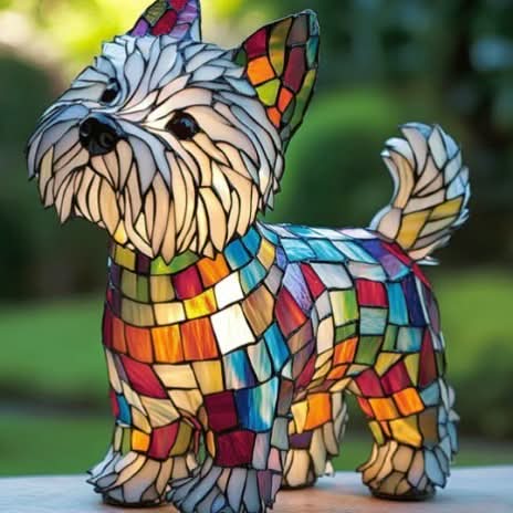 Sanatsal Köpek Irkı LED Gece Lambası, Sıcak Ev Ortamı İçin