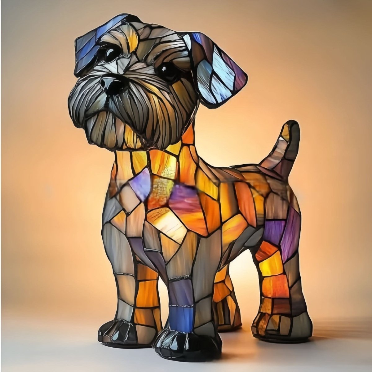 Sanatsal Köpek Irkı LED Gece Lambası, Sıcak Ev Ortamı İçin