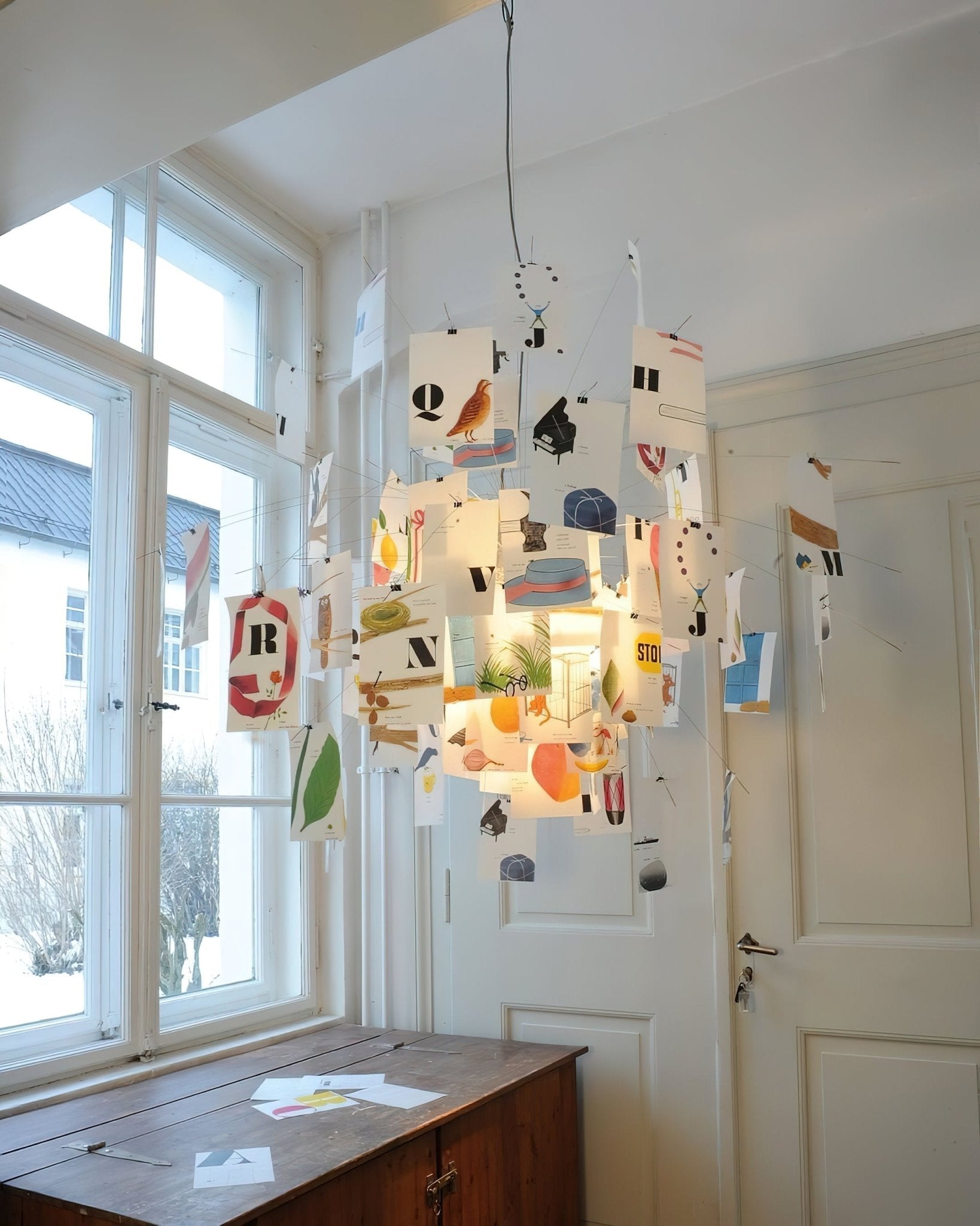 Papírový lustr — přizpůsobitelné umělecké panely DIY