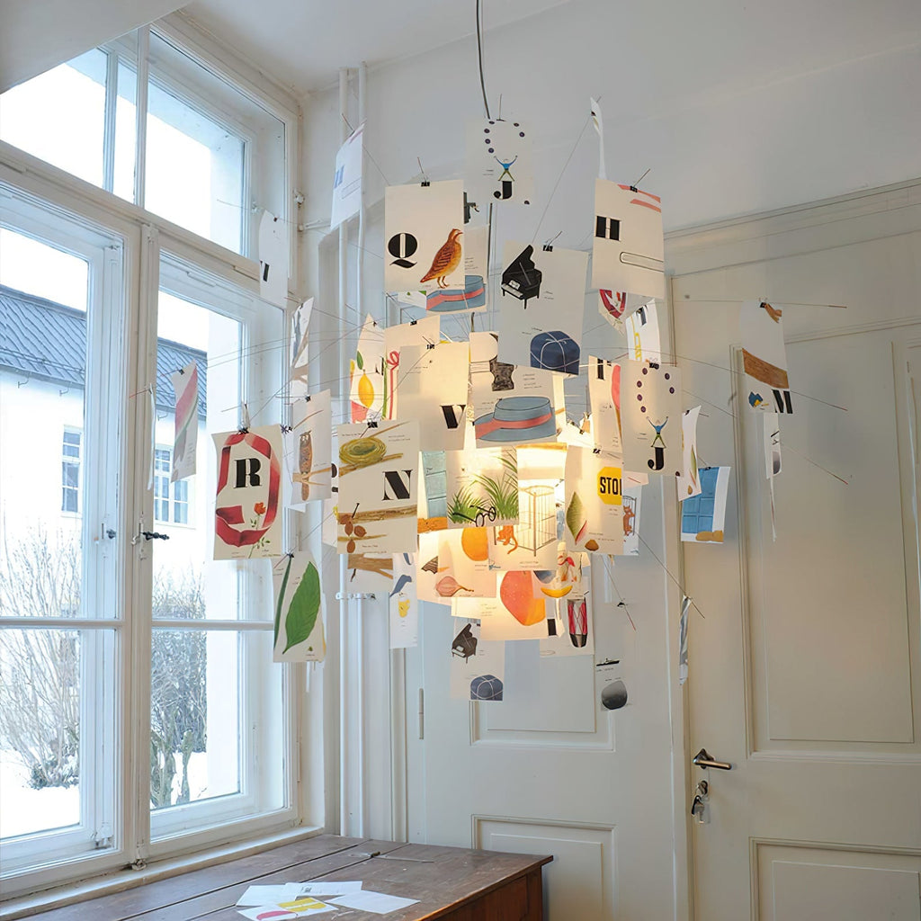 Papírový lustr — přizpůsobitelné umělecké panely DIY