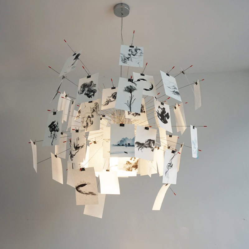Papírový lustr — přizpůsobitelné umělecké panely DIY