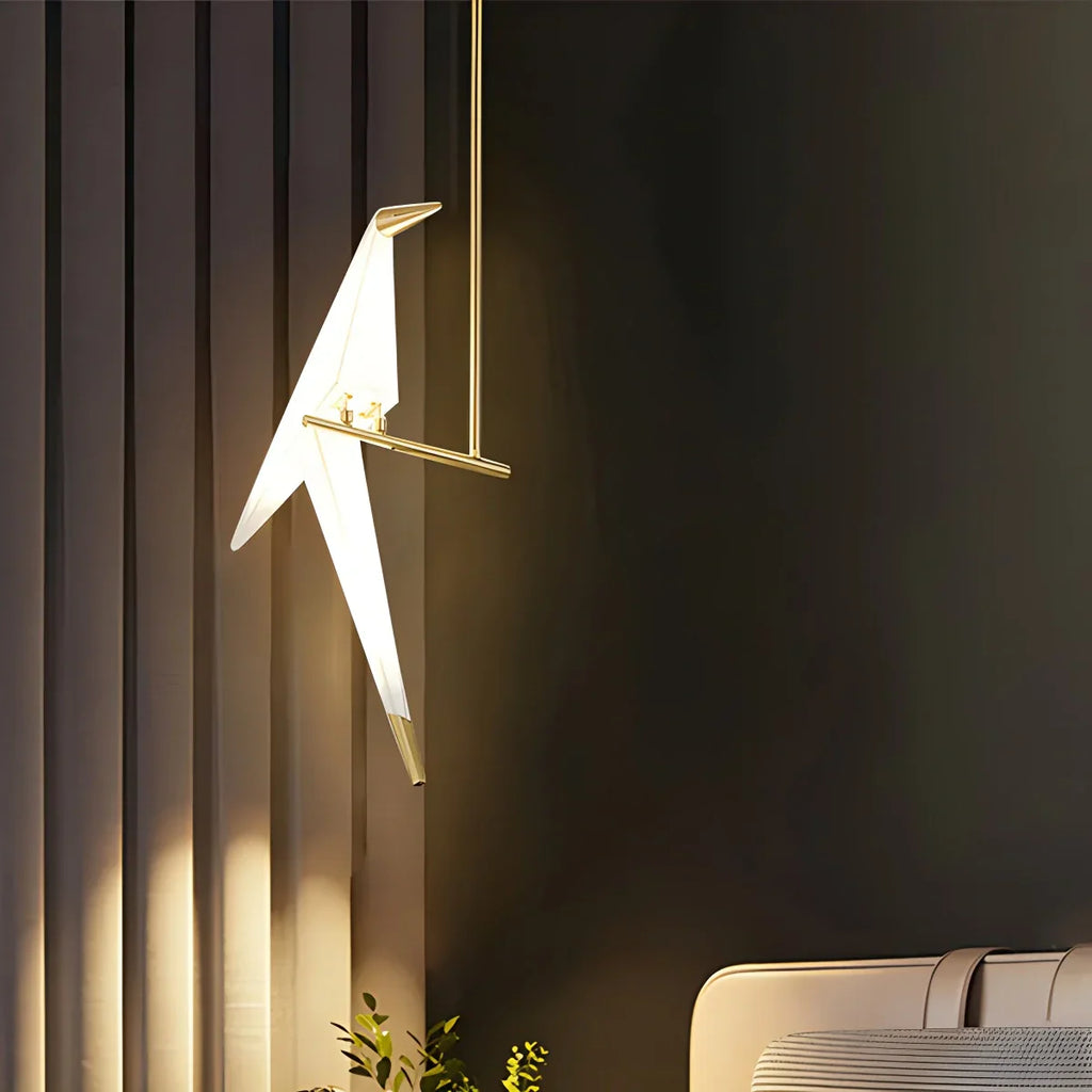 Papierkranich-Vogel-Kronleuchter für Esszimmer - Orntli