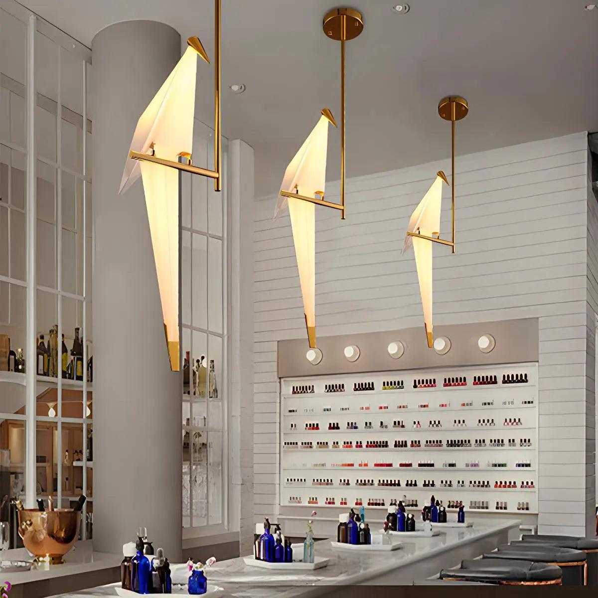 Papierkranich-Vogel-Kronleuchter für Esszimmer - Orntli