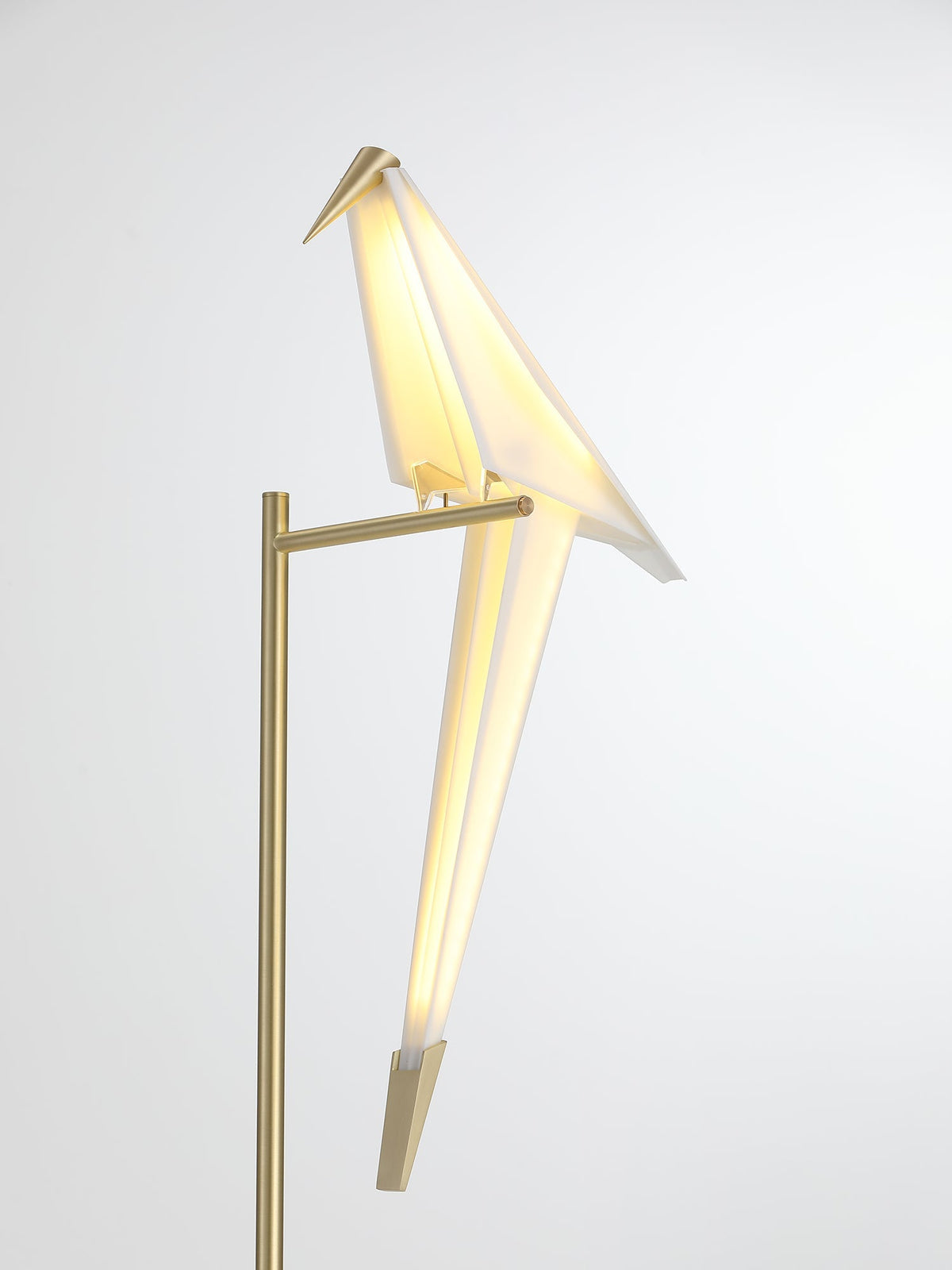 Lampada da tavolo a forma di gru di carta — design origami oscillante, LED a 3 colori, con spina, altezza di 25,6"