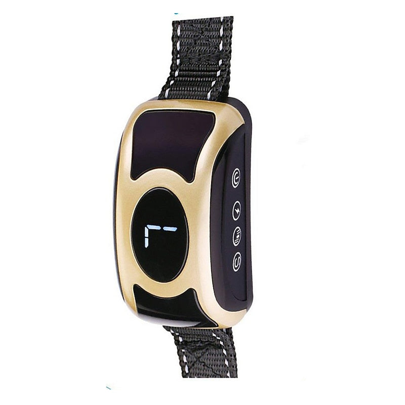 Collier anti-aboiements rechargeable avec sensibilité réglable et modes d'entraînement