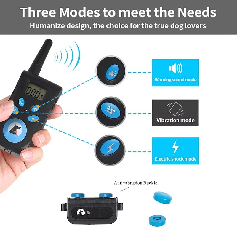 طوق تلقائي مضاد للنباح وتدريب عن بُعد 2 في 1