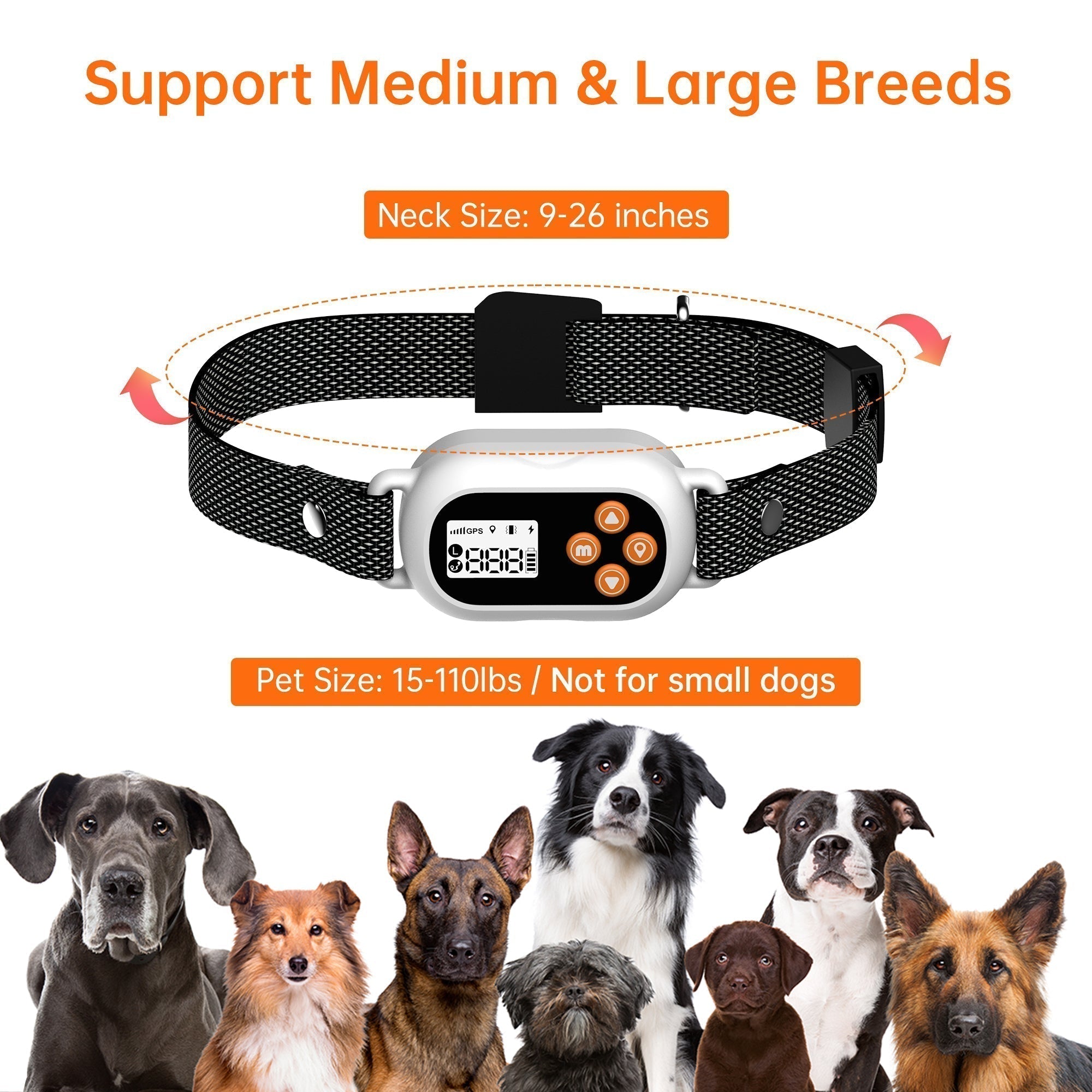 Pawfey SmartPro F820 GPS kabelloses Hundezäunehalsband