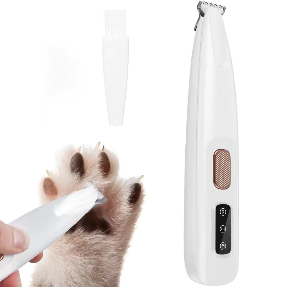 Pemangkas Kuku Anjing dengan Lampu LED - Tanpa Wayar dan Pengecasan USB