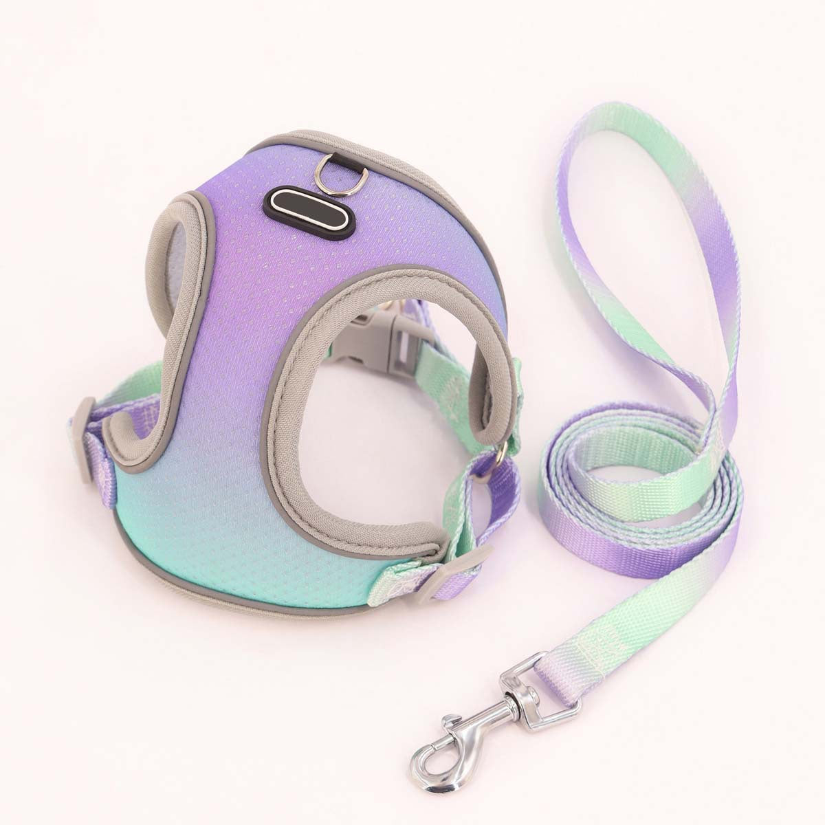Reflektierendes Hundegeschirr aus Mesh mit Leine